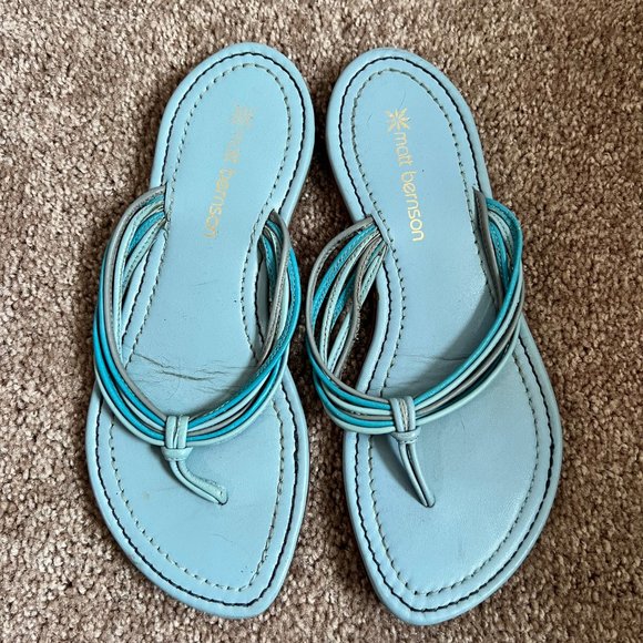 Matt Bernson Leather Flip Flops - Picture 3 of 5